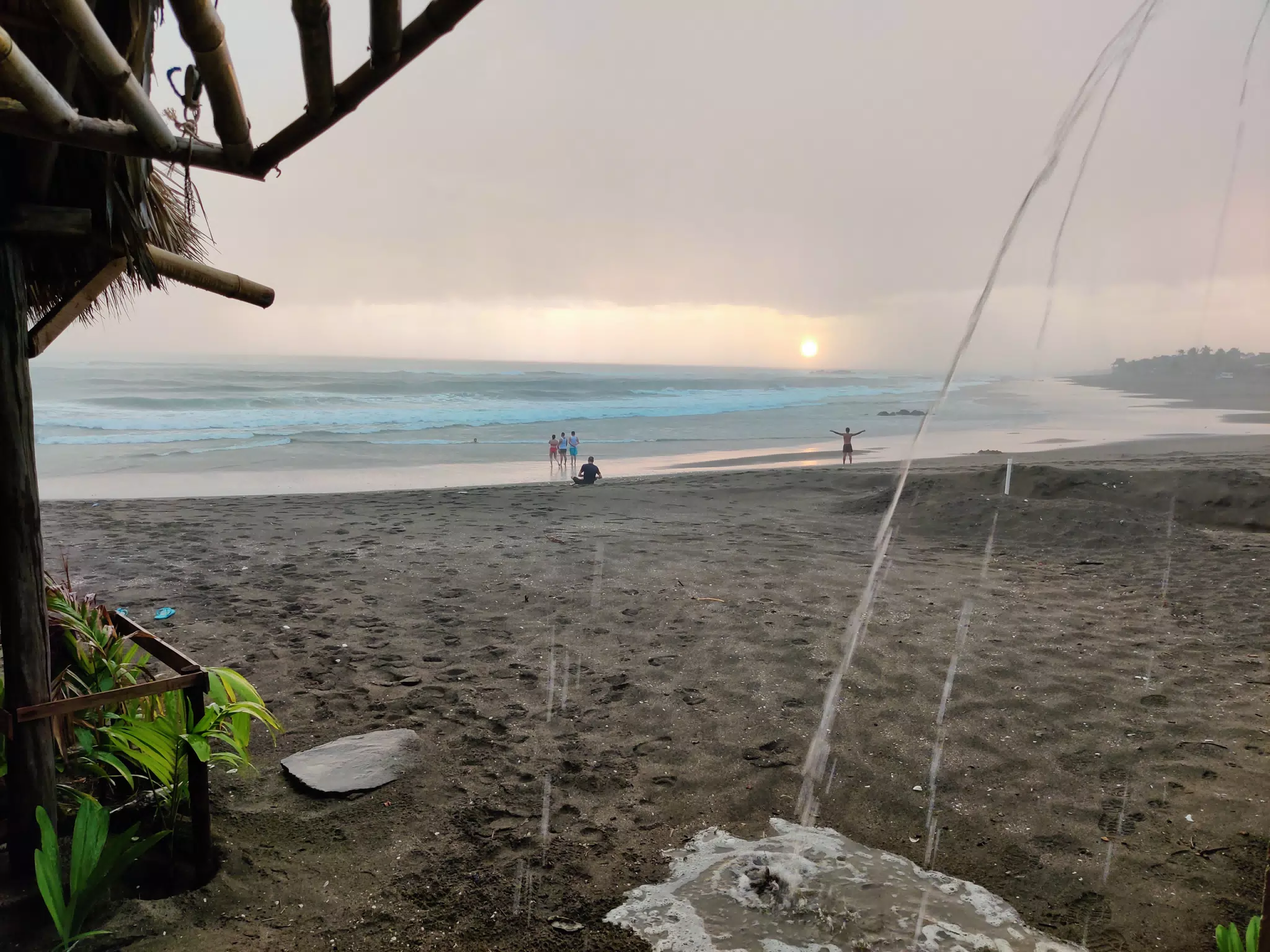 Sunset Rain at Las Peñitas