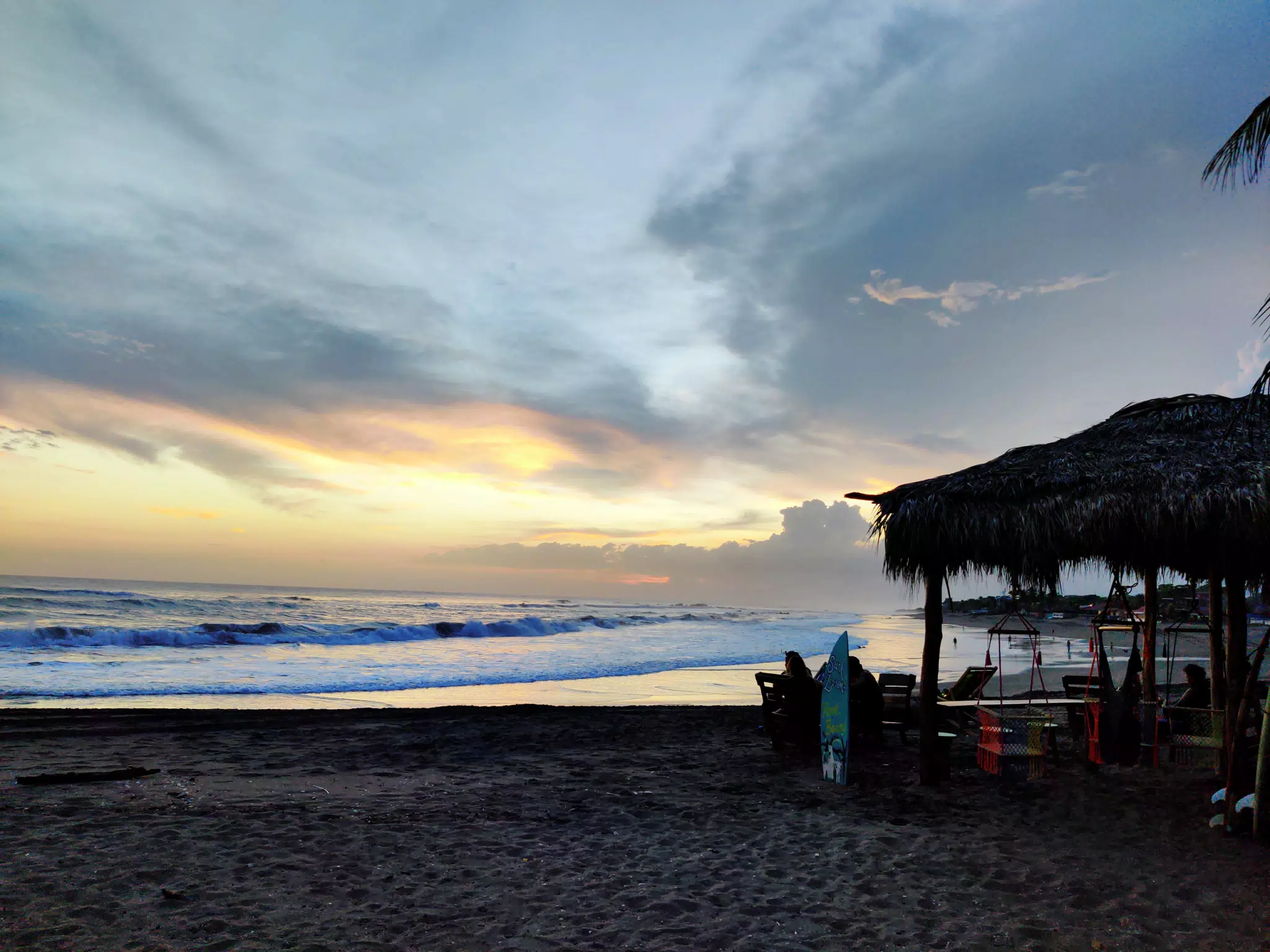 Las Peñitas Sunset and the Simple Beach Lodge