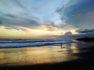 Las Peñitas Sunset from the Simple Beach Lodge