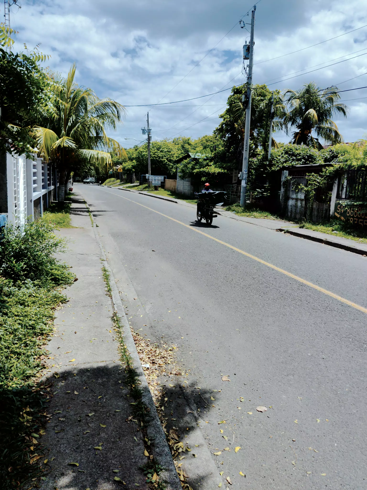 Motorcycle on Las Peñitas Street