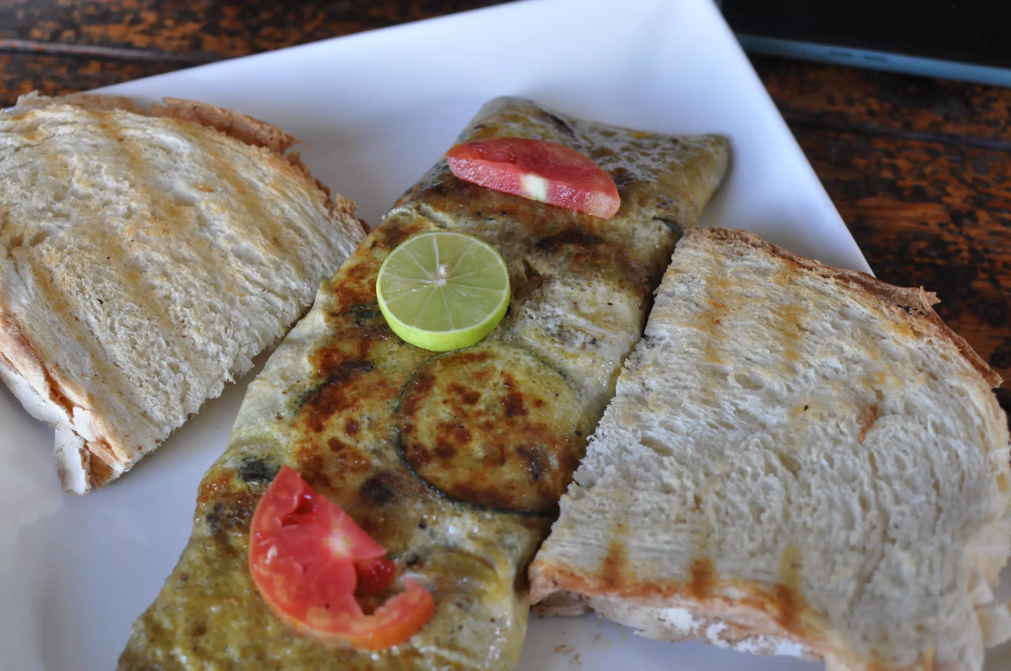 Omellette at the Simple Beach Lodge