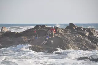 Trapped on Rocks in Las Penitas