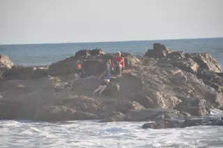 Trapped on Rocks in Las Penitas