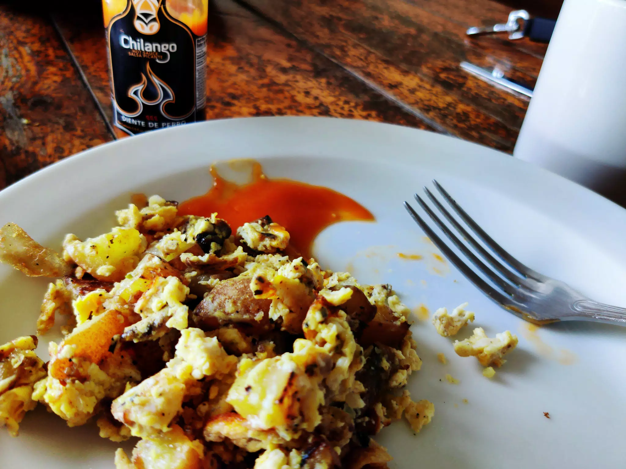Paulie Potatoes with Chilango Hot Sauce