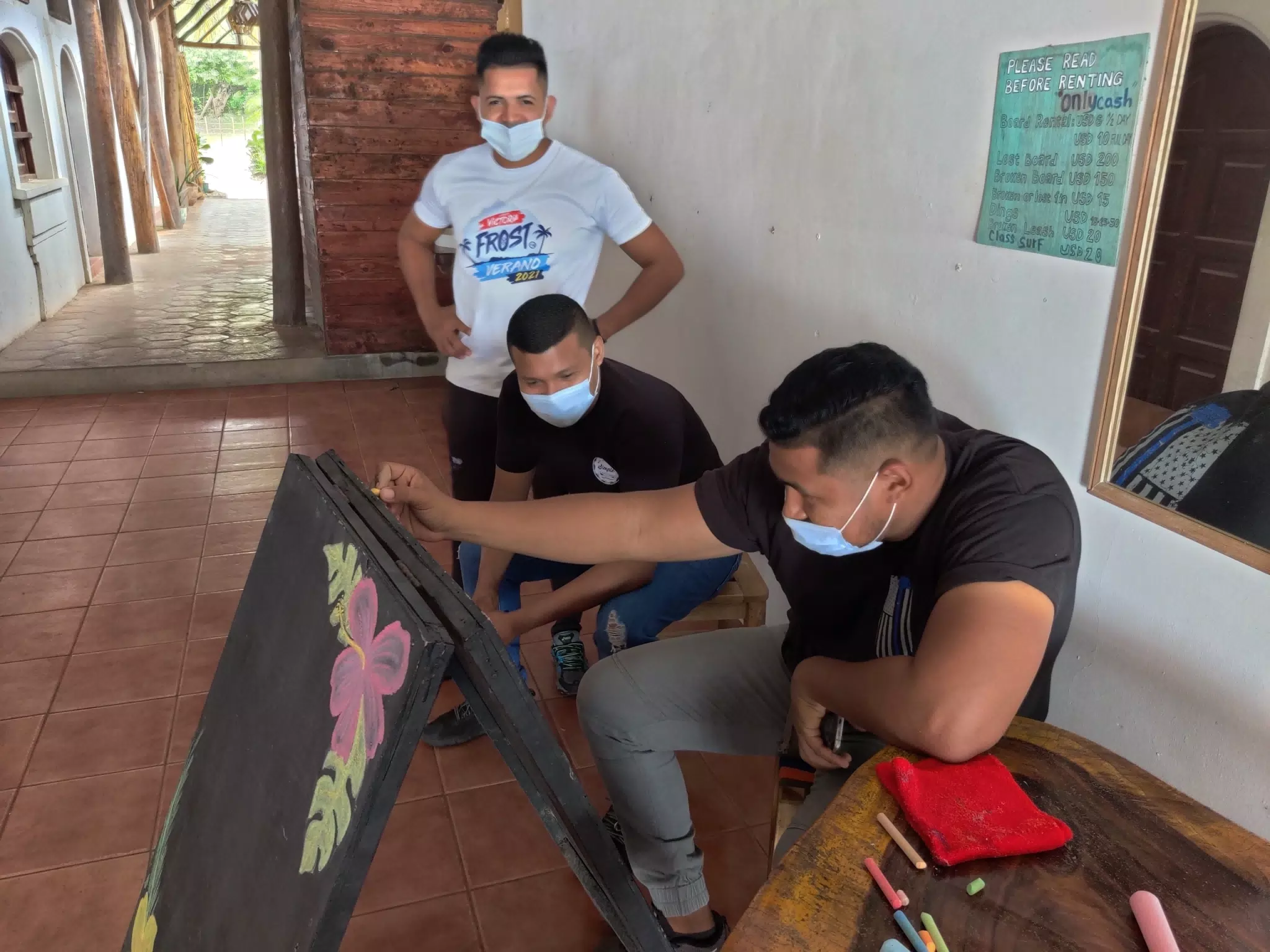 Making the New Chalkboard Sign