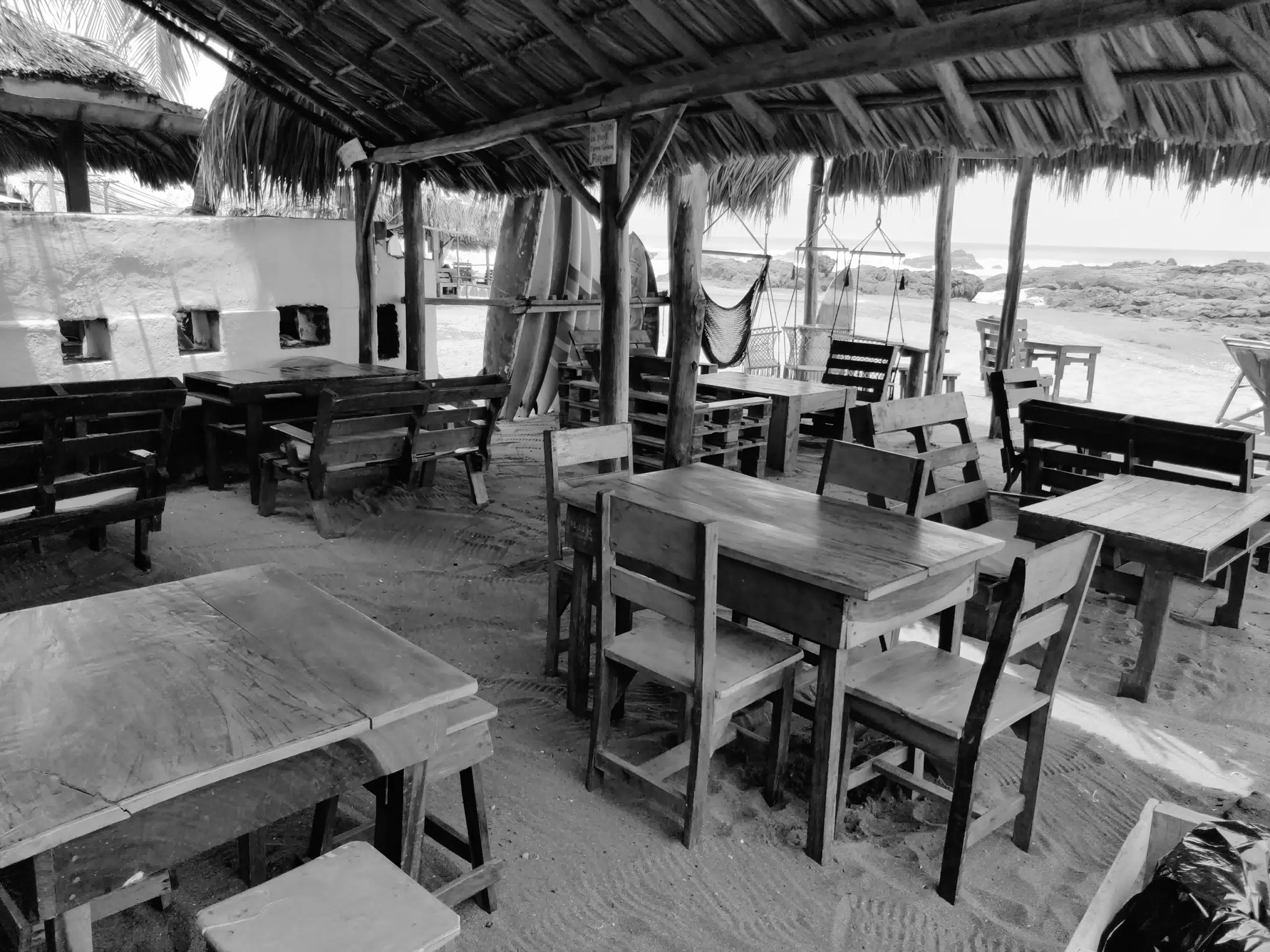 Empty Restaurant Tables