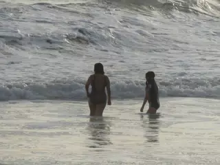 Luciana & Ivonne in the Pacific Ocean