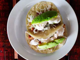 Fish Tacos a al Gringa at the Simple Beach Lodge