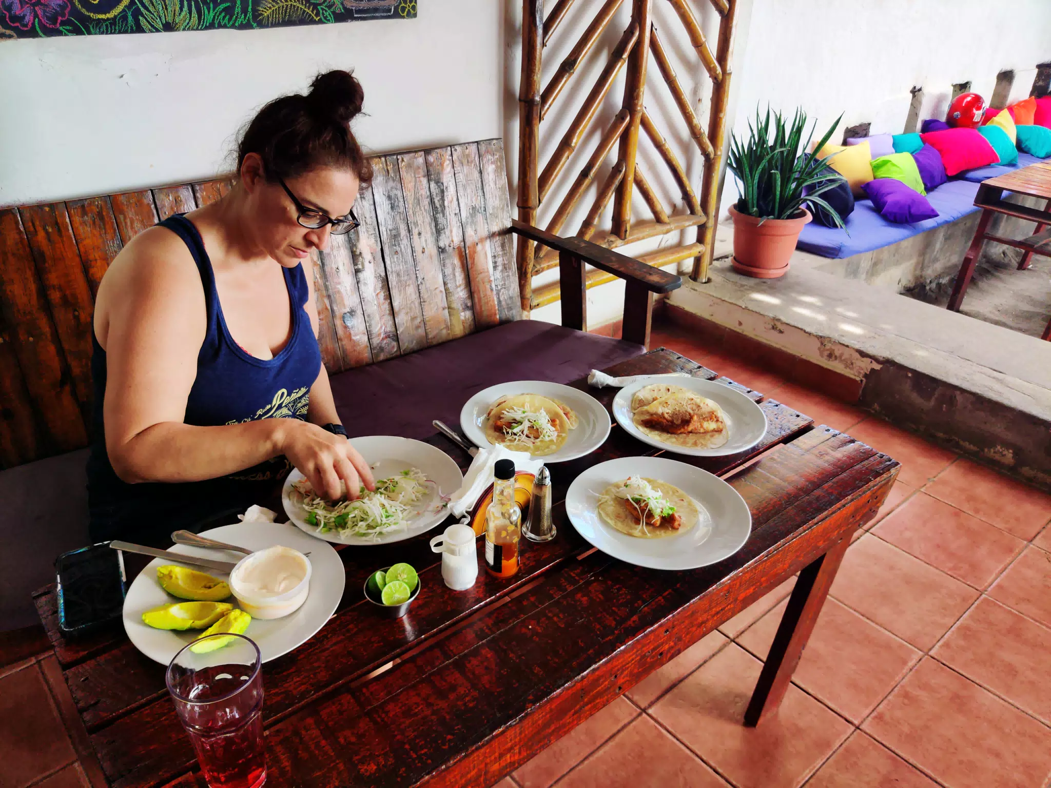 Dominica Making Fish Tacos