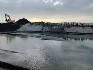 Opening the San Juan Venado Estuary in Las Peñitas Nicaragua