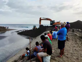 Opening the San Juan Venado Estuary in Las Peñitas Nicaragua