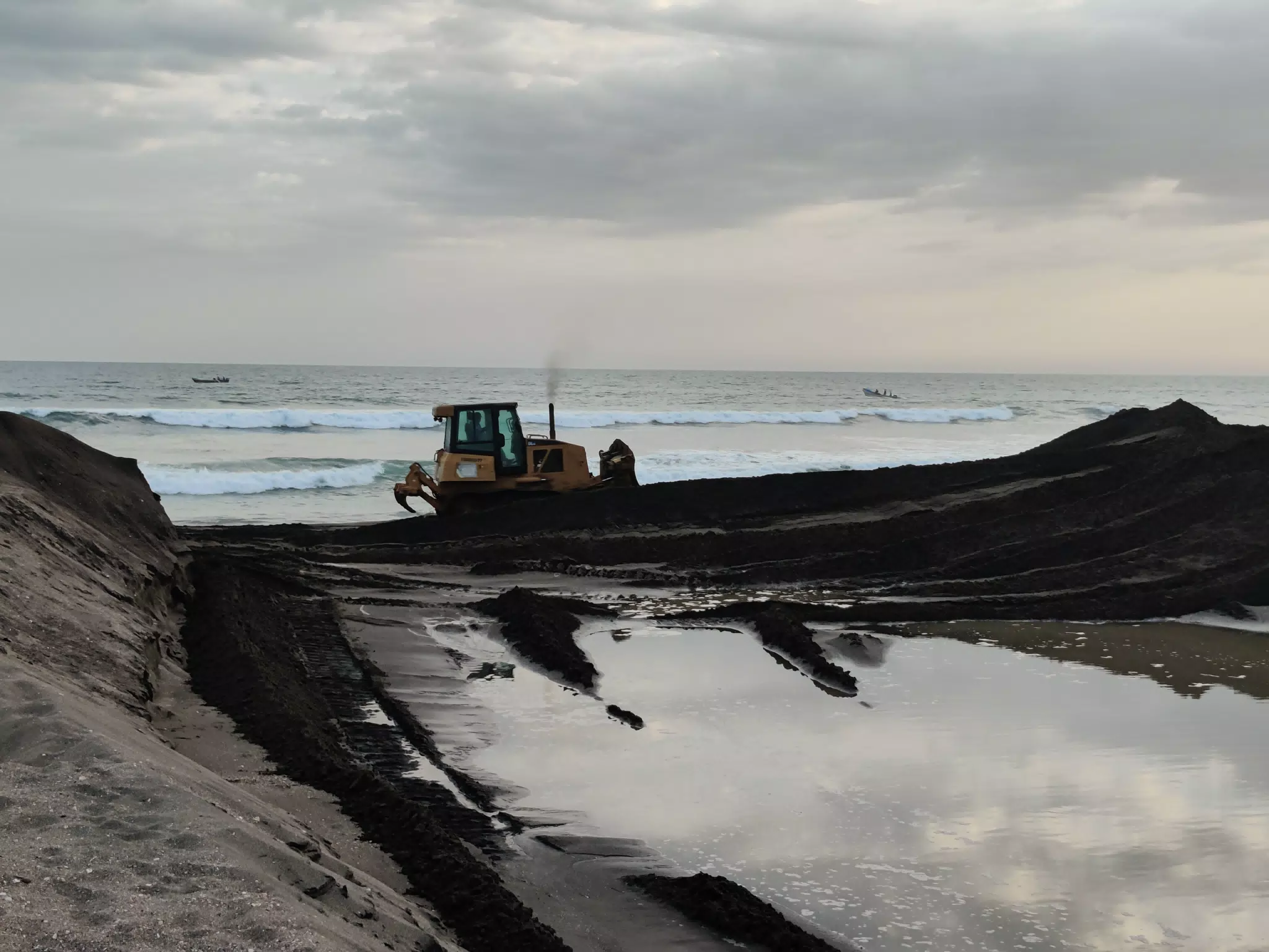 Opening the San Juan Venado Estuary in Las Peñitas Nicaragua