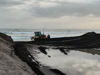 Opening the San Juan Venado Estuary in Las Peñitas Nicaragua