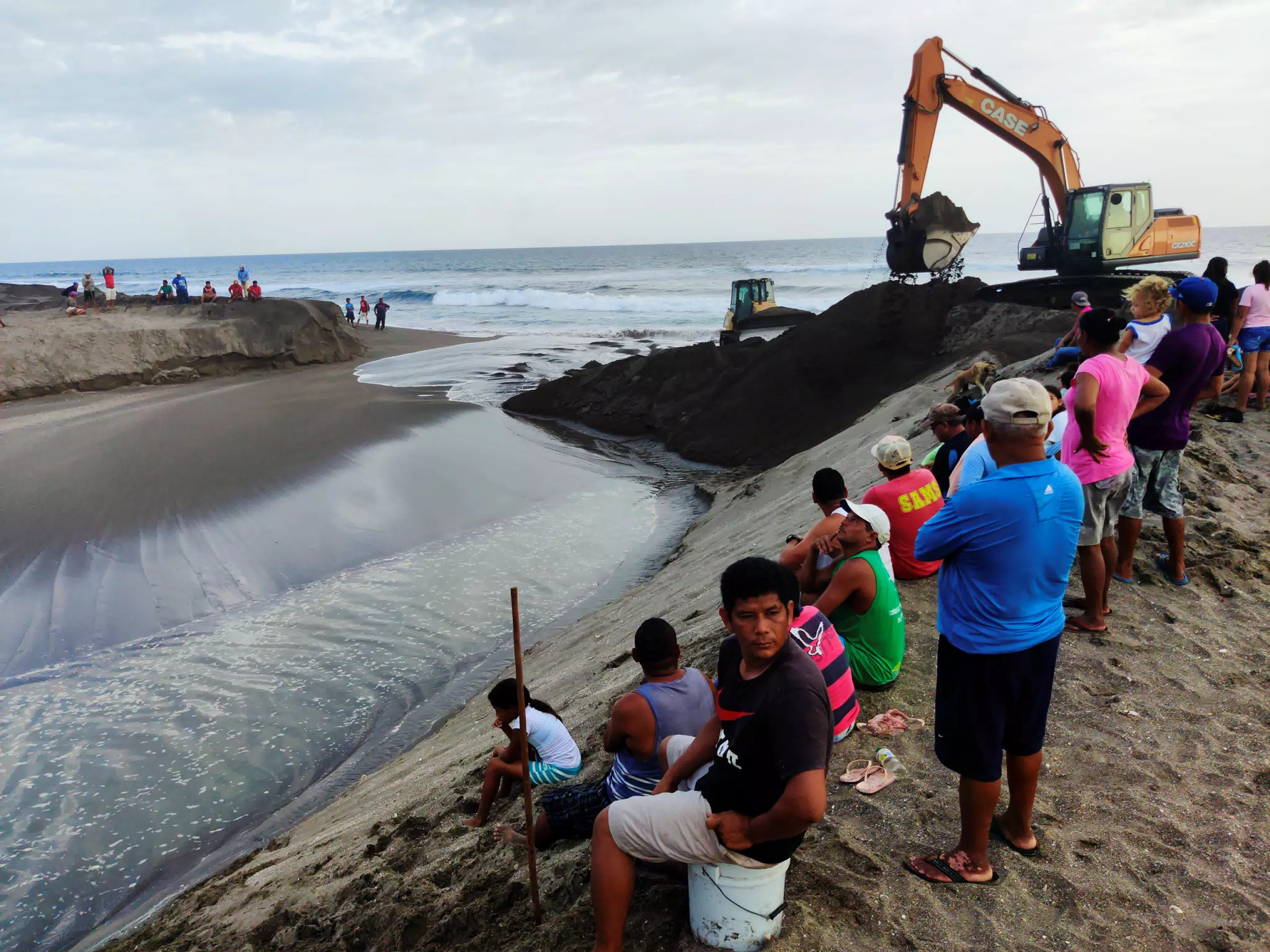 Opening the San Juan Venado Estuary in Las Peñitas Nicaragua