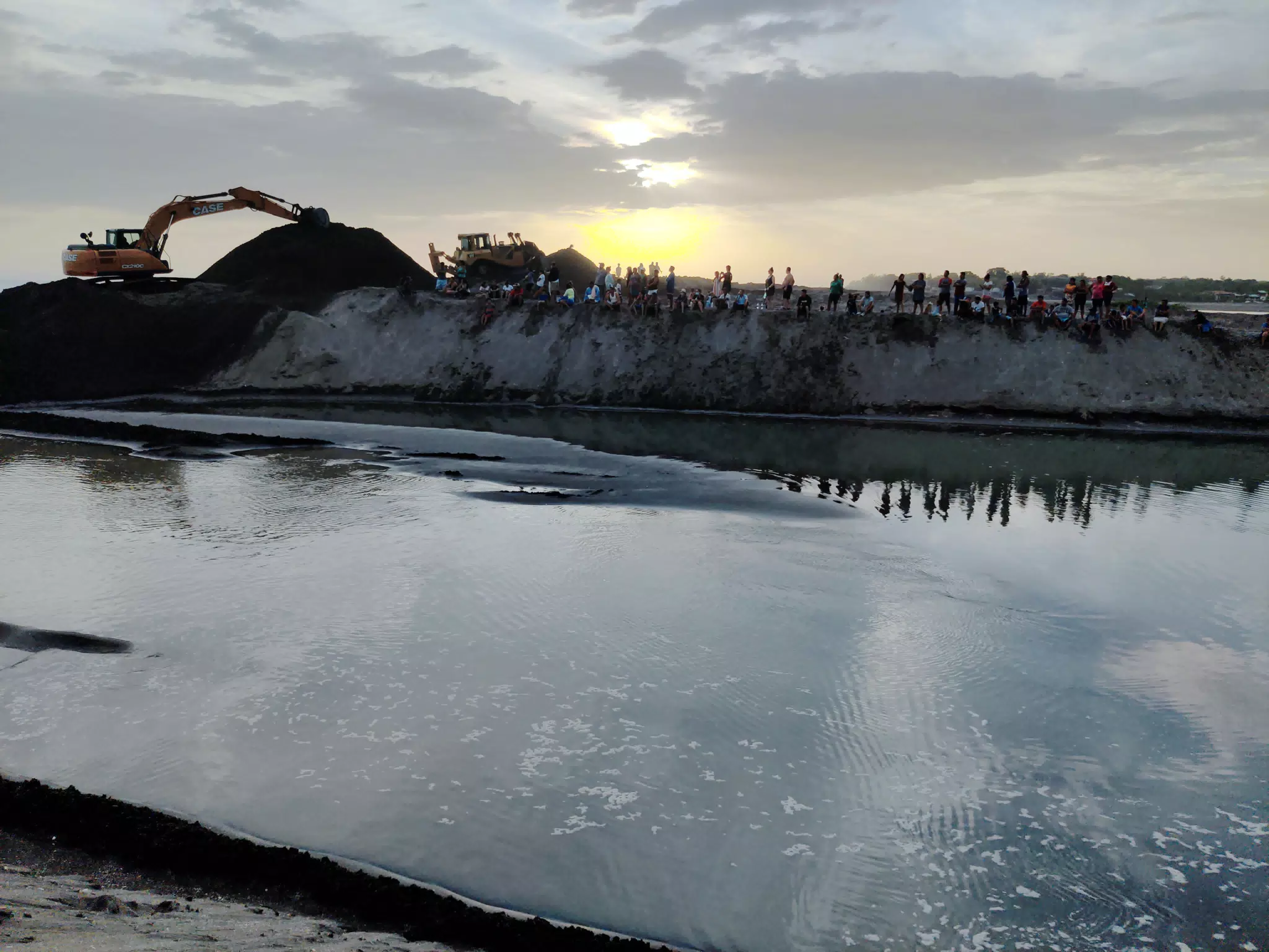 Opening the San Juan Venado Estuary in Las Peñitas Nicaragua