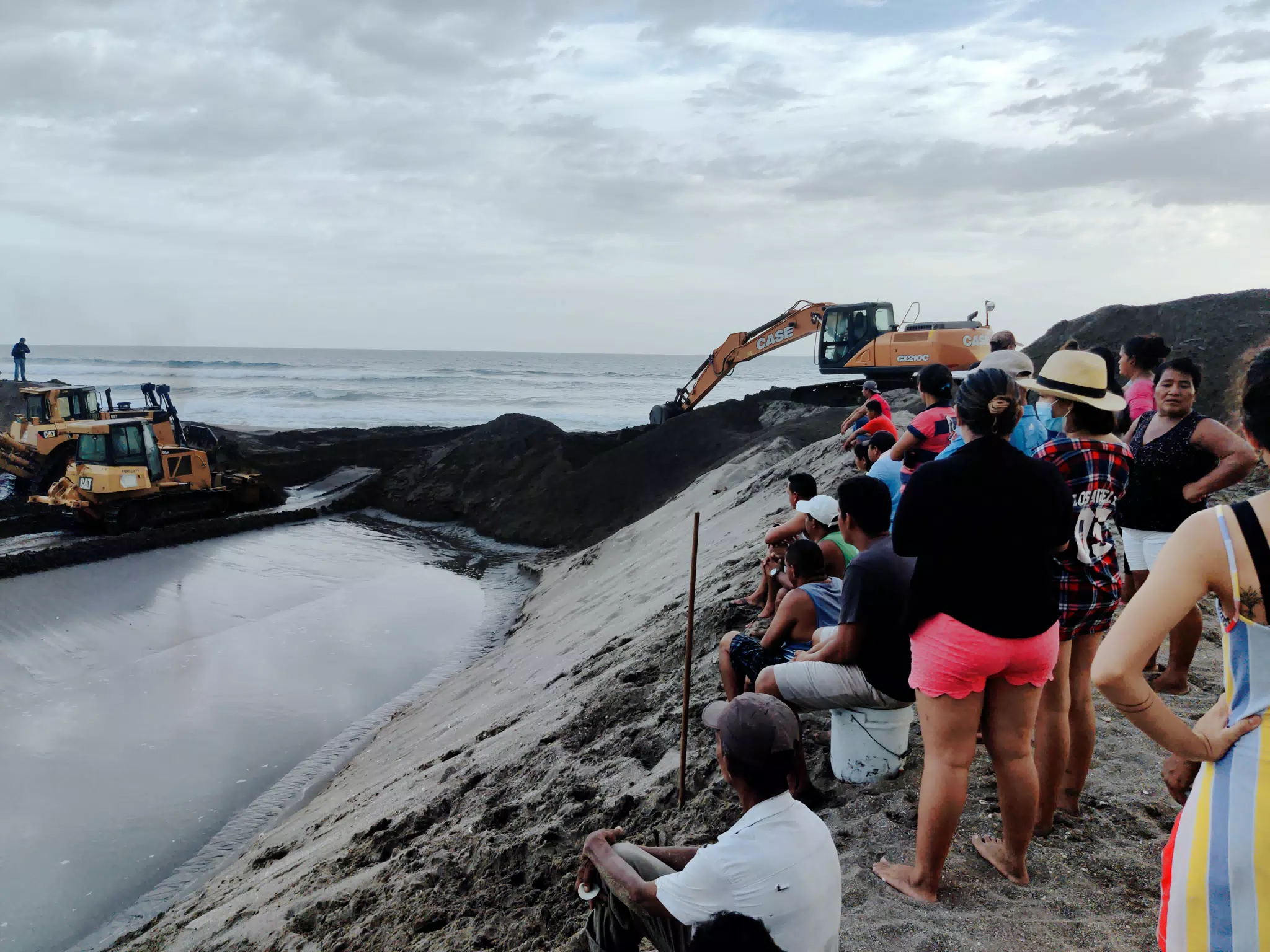 Opening the San Juan Venado Estuary in Las Peñitas Nicaragua