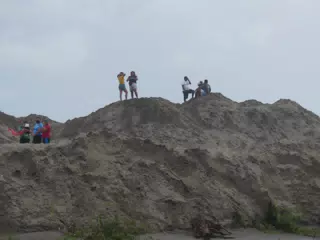 People Visiting the New Channel at San Juan Venado