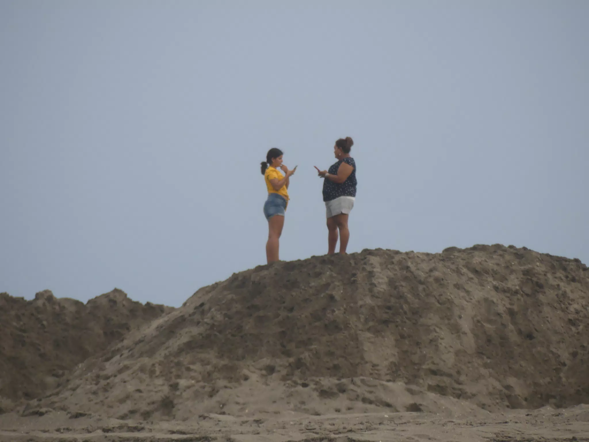 People Visiting the New Channel at San Juan Venado