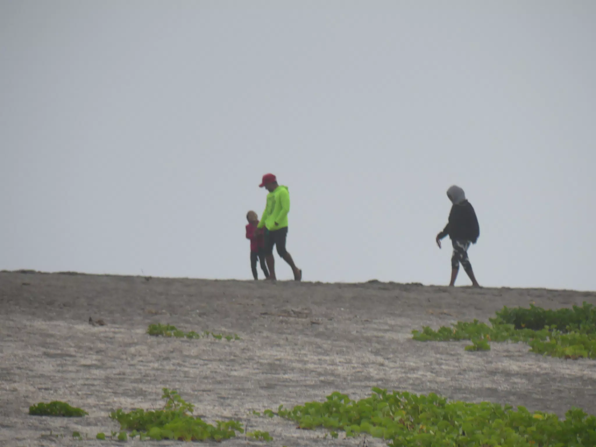 People Visiting the New Channel at San Juan Venado