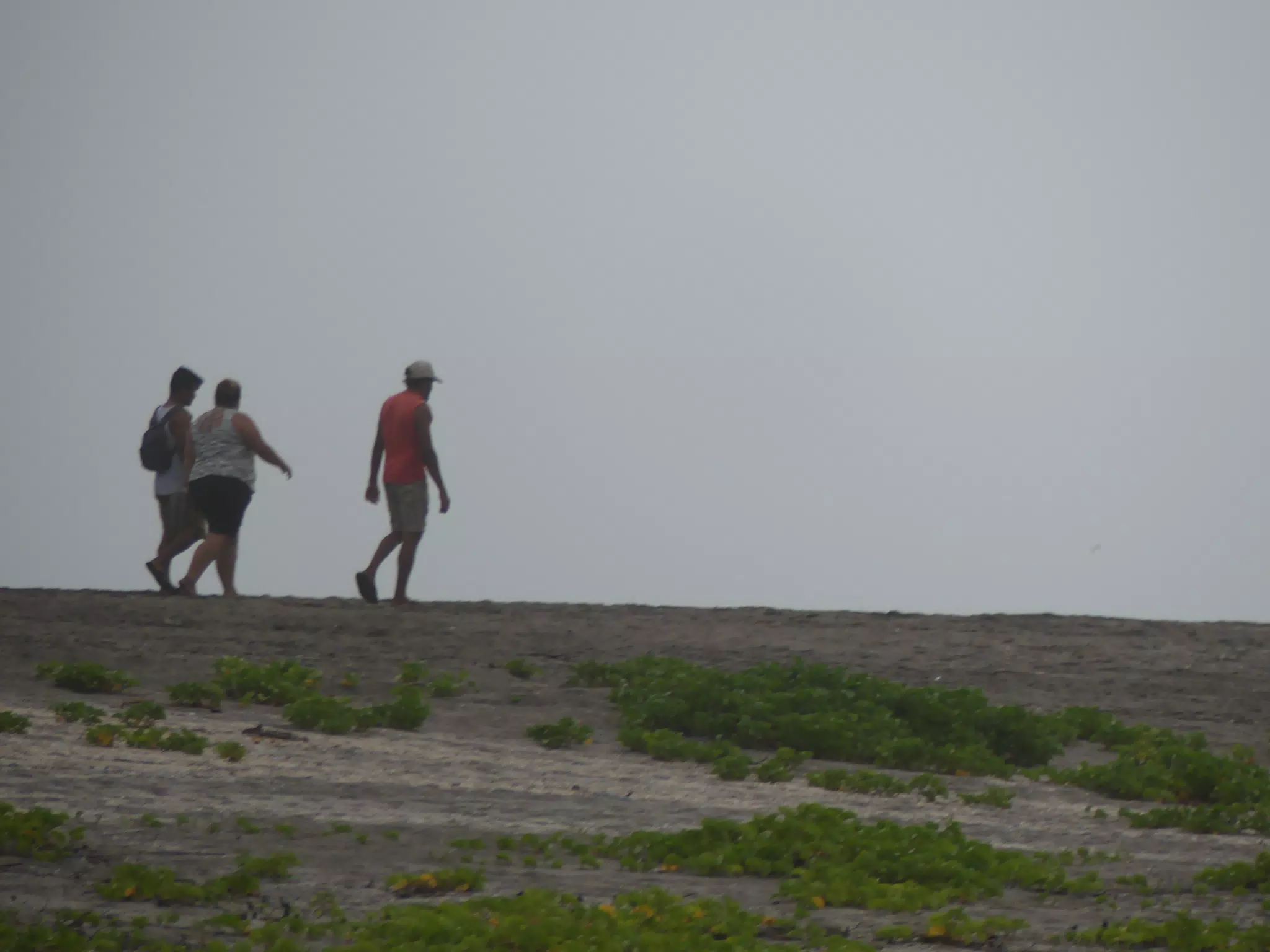 People Visiting the New Channel at San Juan Venado