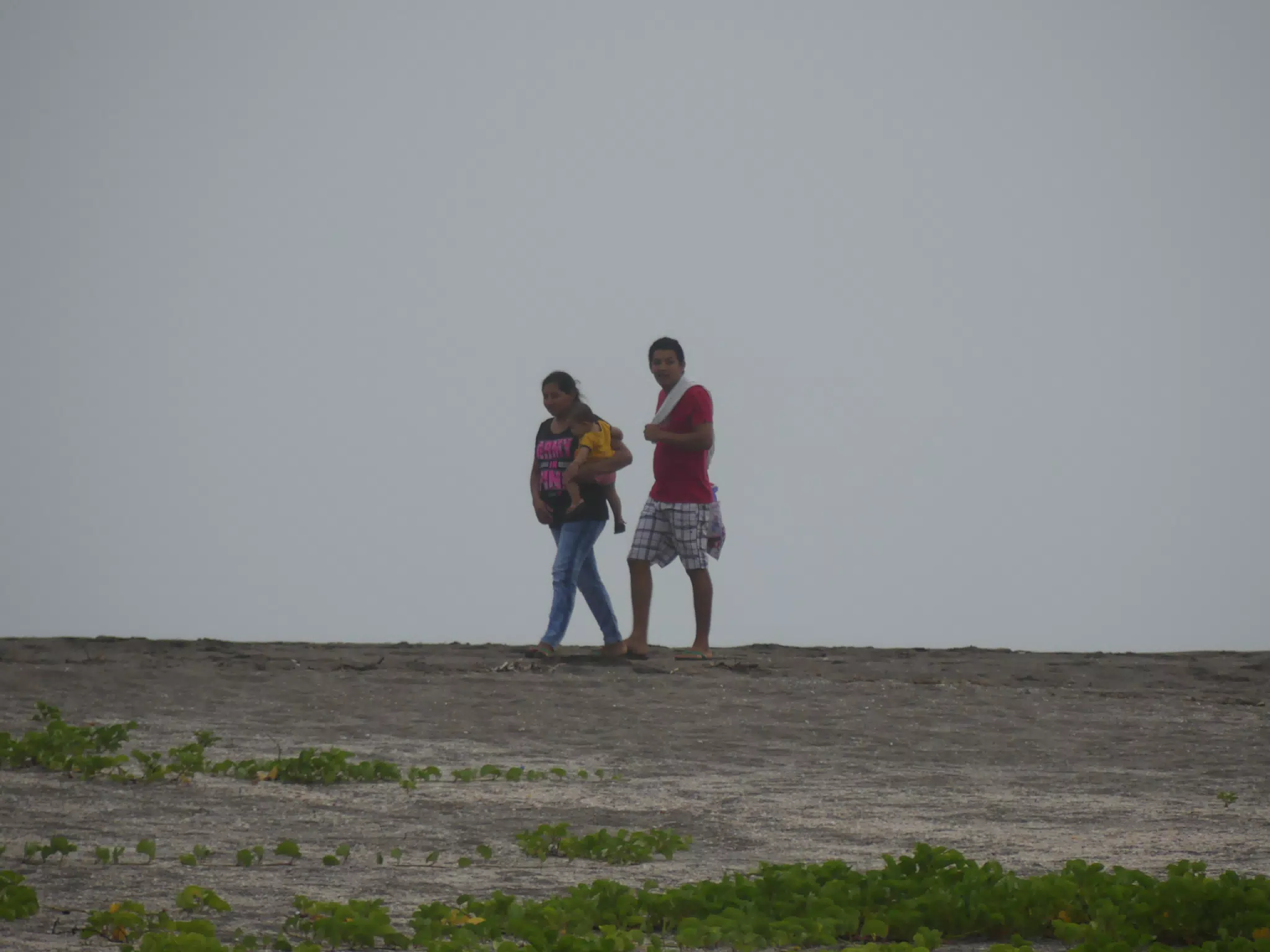 People Visiting the New Channel at San Juan Venado