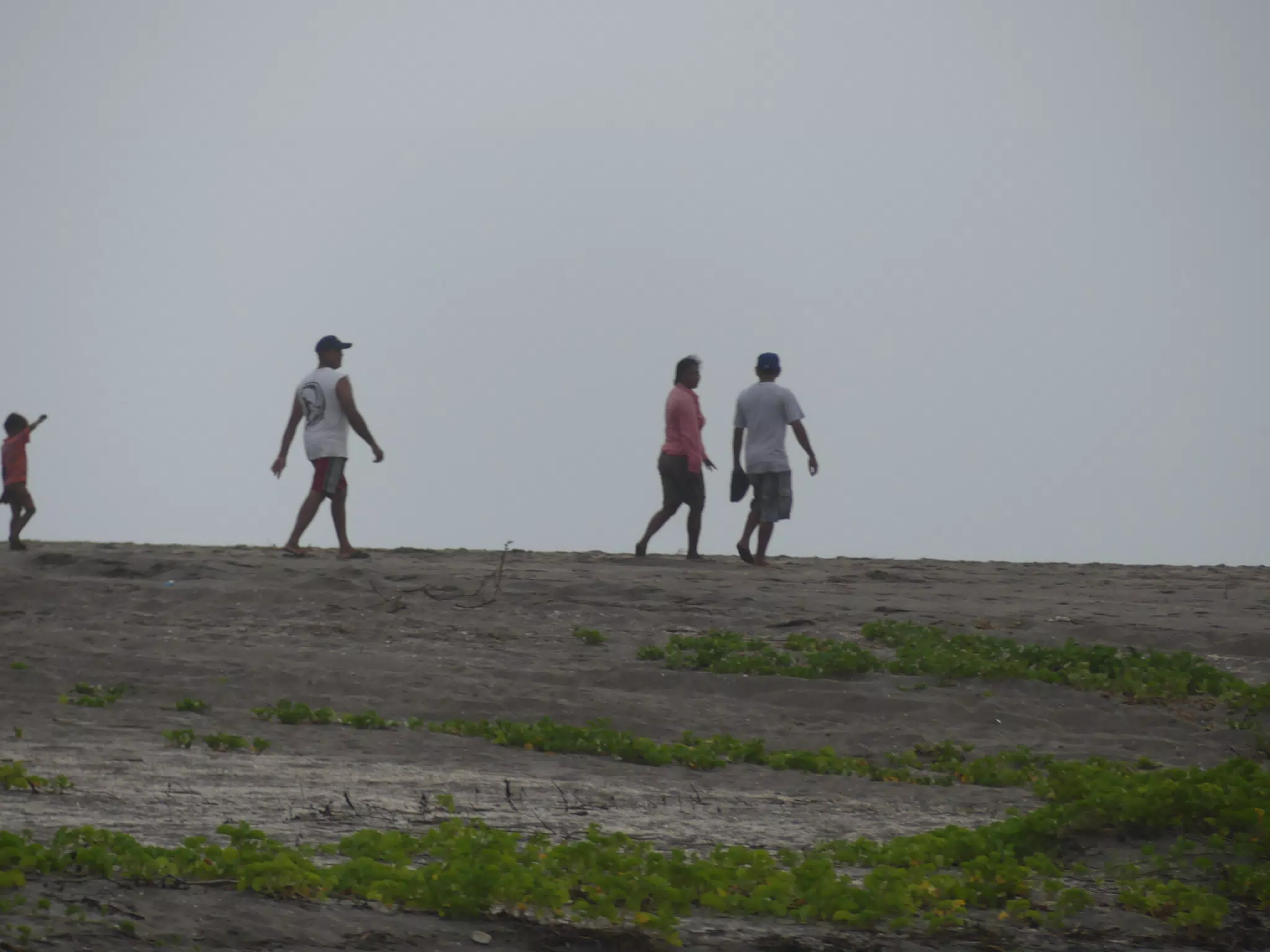 People Visiting the New Channel at San Juan Venado