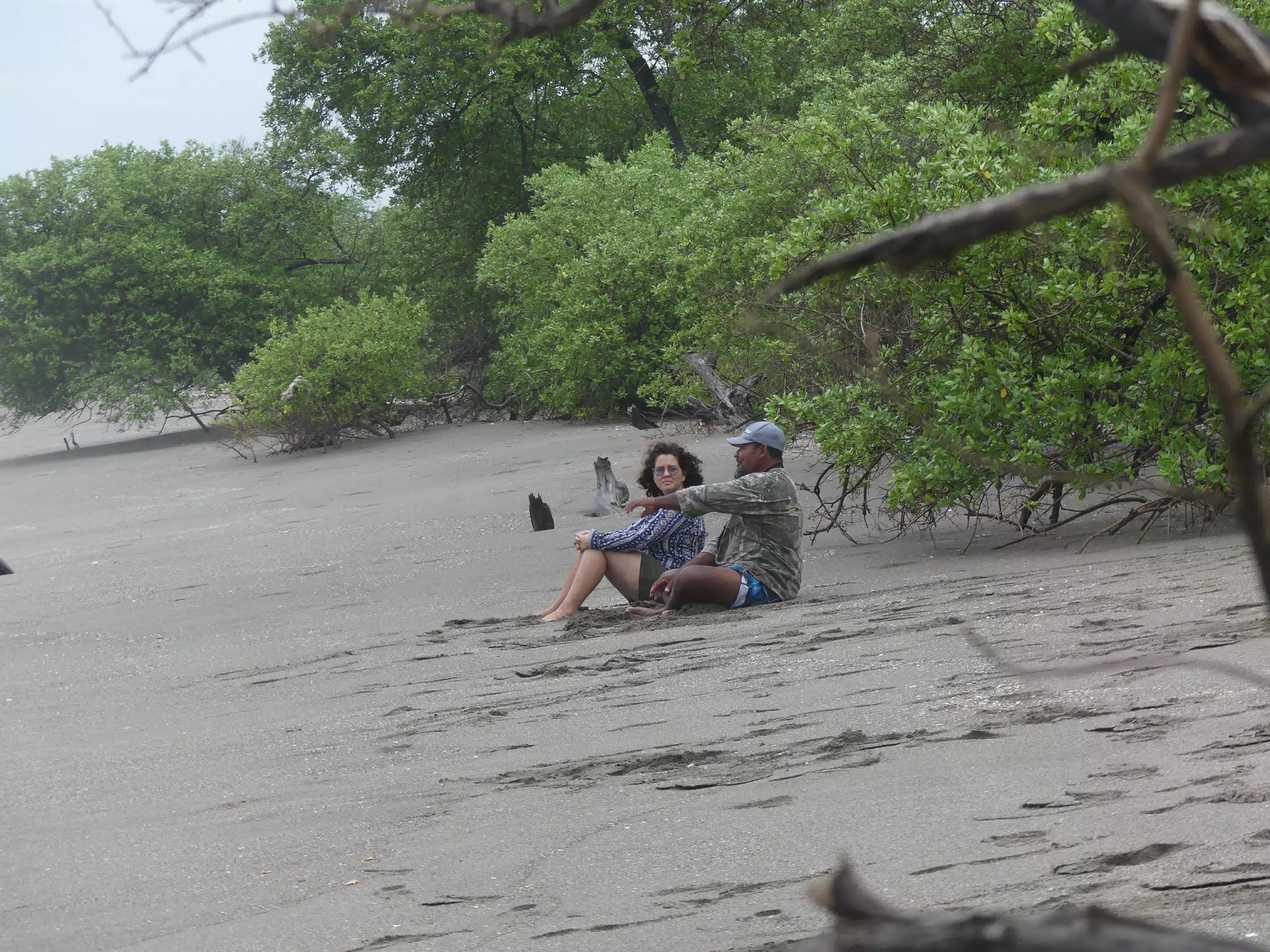 Sitting on the Beach on Isla San Juan Venado