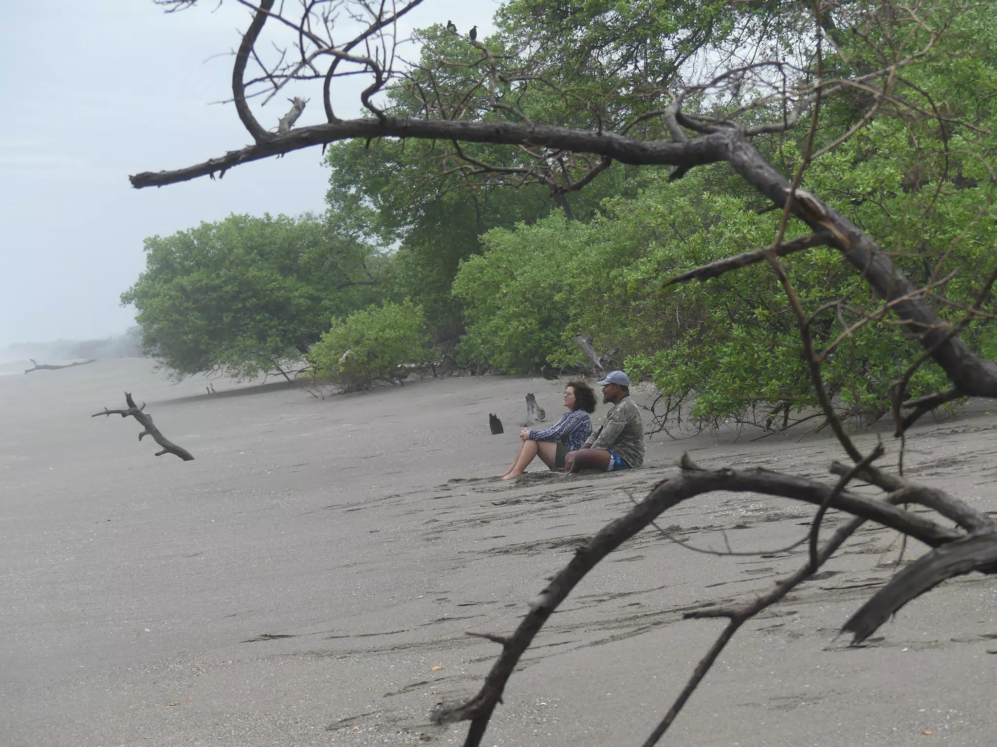 Sitting on the Beach on Isla San Juan Venado