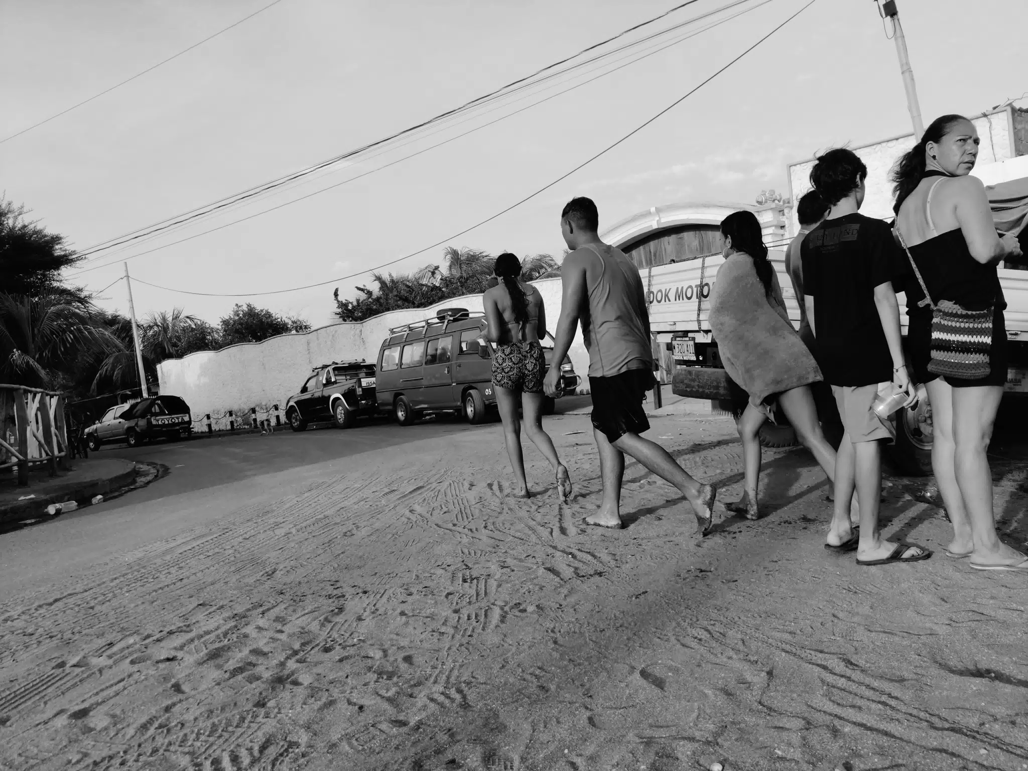 People on Sandy Street
