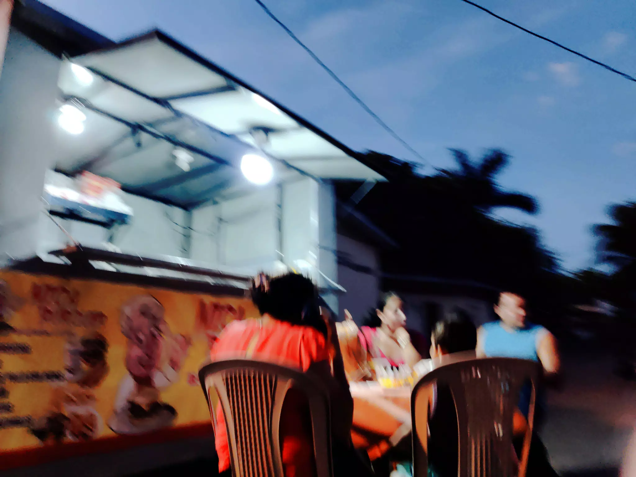 Family Eating on Street - Photowalk July 31