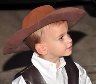 Garrett in His Cowboy Hat