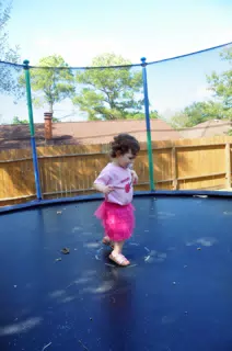 Liesl on Trampoline