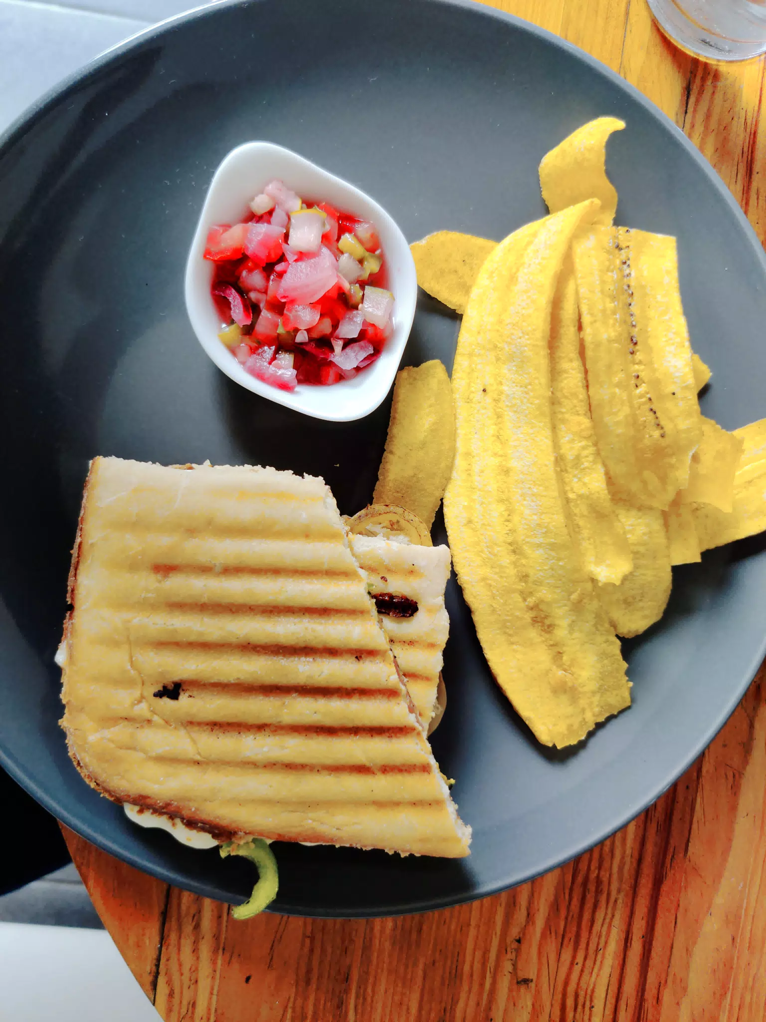 Veggie Panino at Mañana Mañana in León, Nicaragua