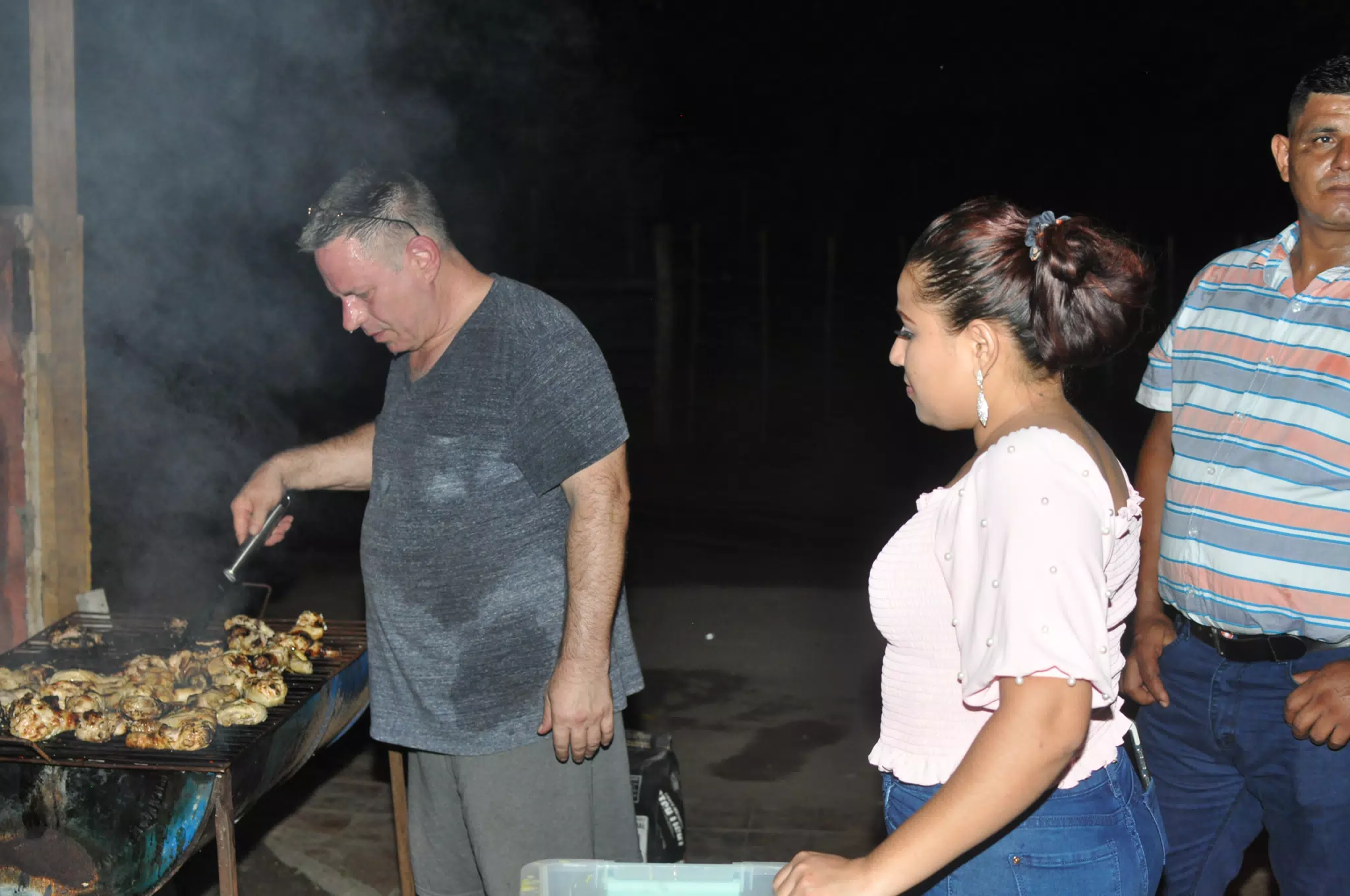 Jaho Overseeing the BBQ