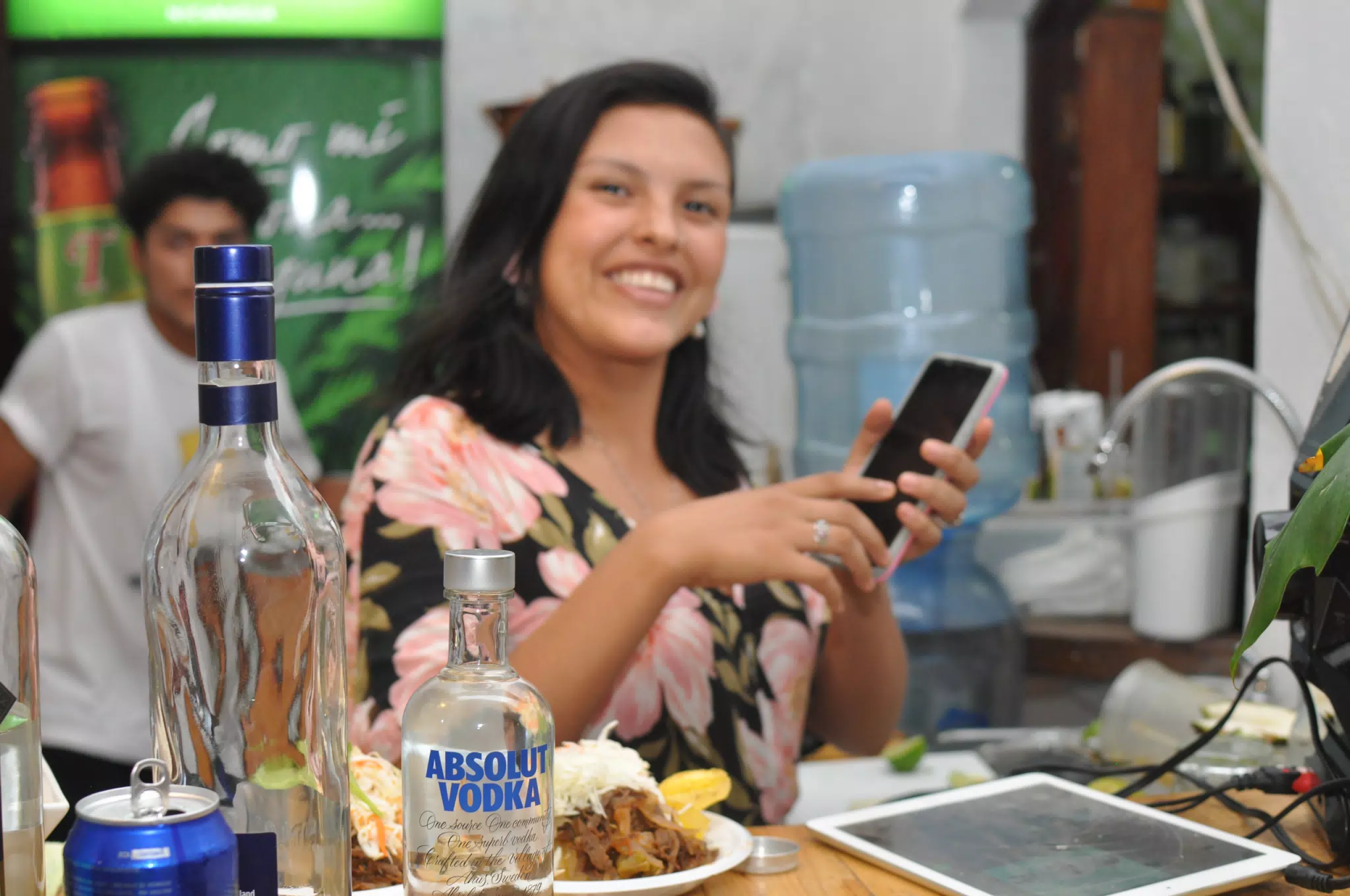 Drinks and Food at Dominica's Birthday Party
