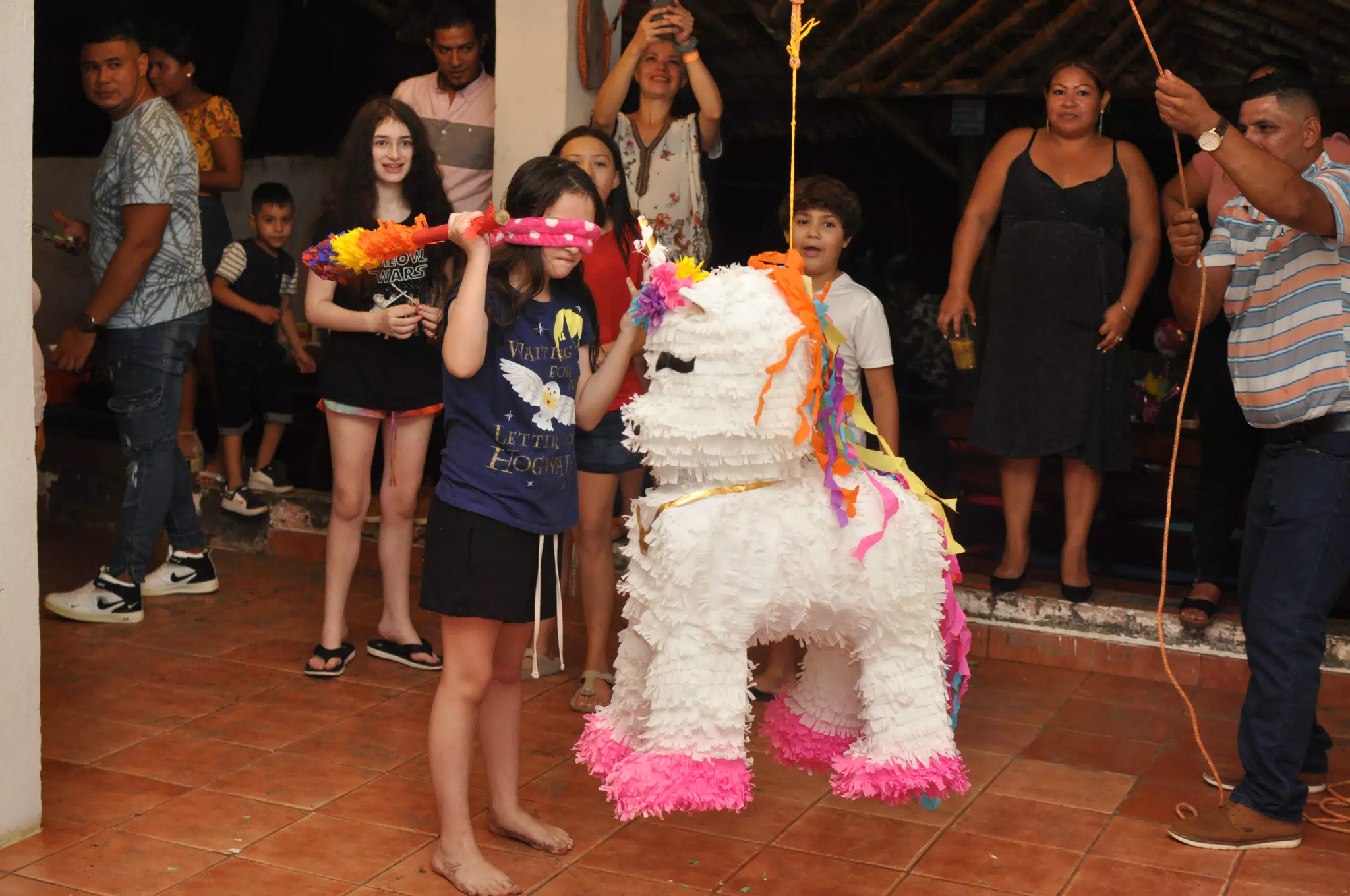 Luciana with Pinata