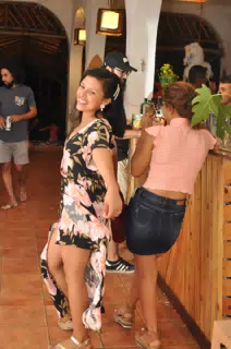 Girls at Bar, Simple Beach Lodge