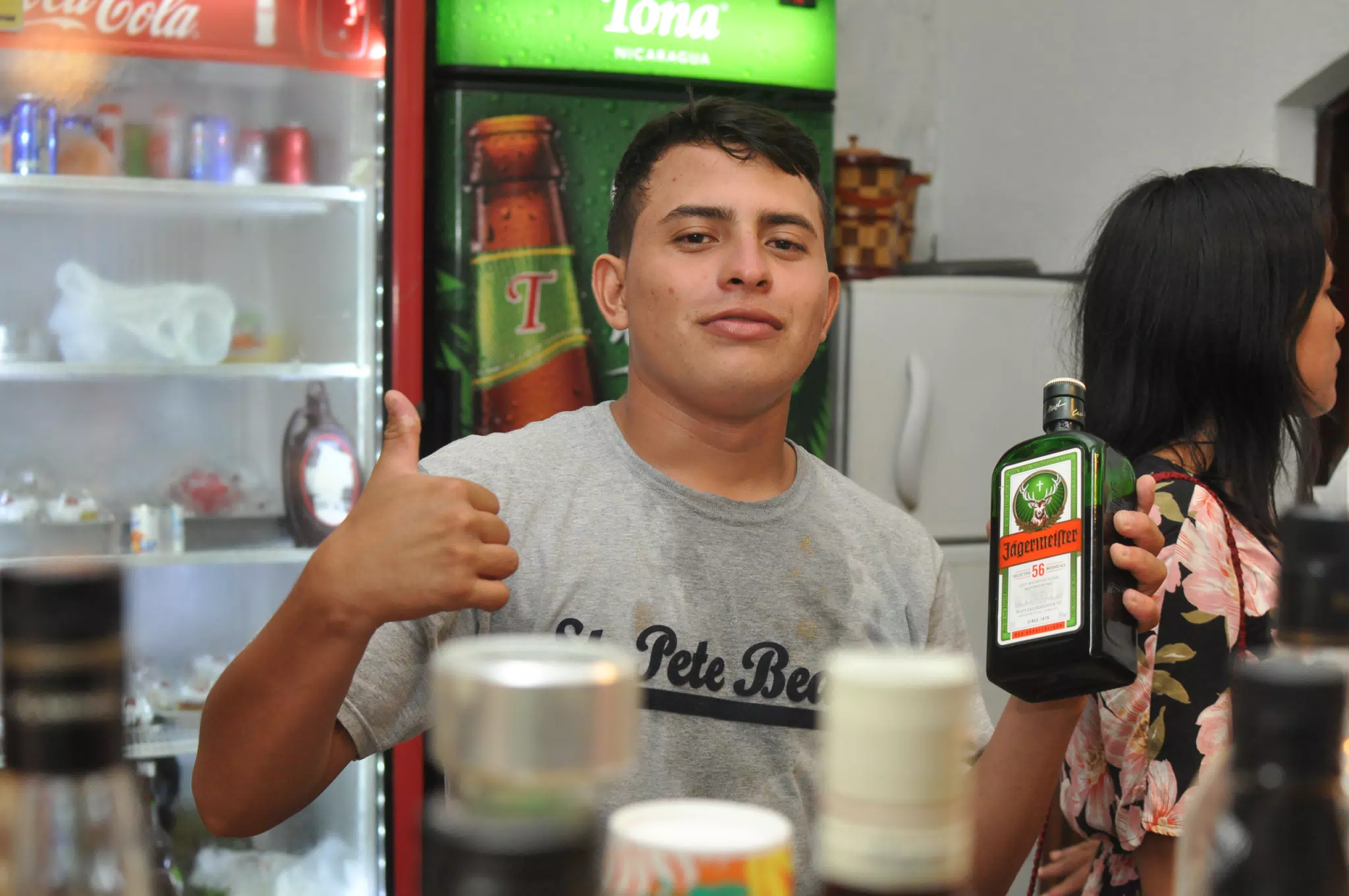 Bartender with Jager