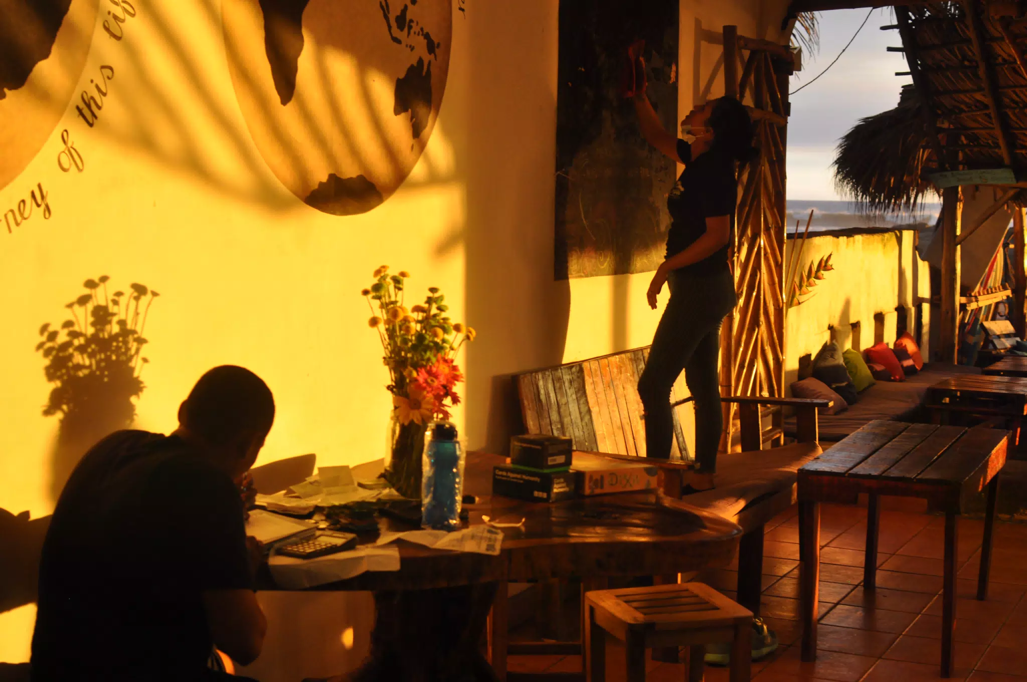 Las Penitas Sunset Inside the Simple Beach Lodge