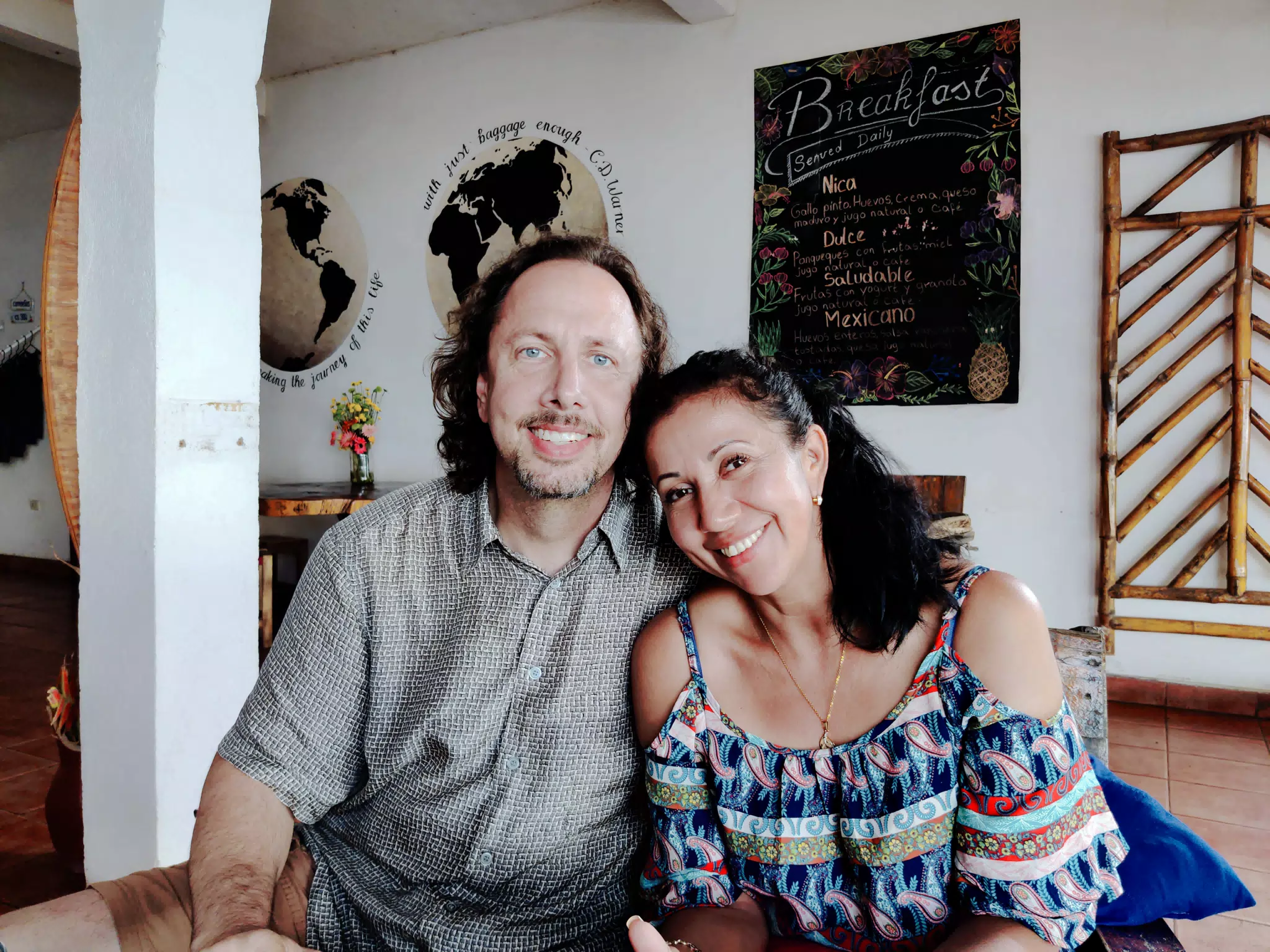 Allen & Ana at the Simple Beach Lodge