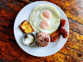 Simple Breakfast at the Simple Beach Lodge