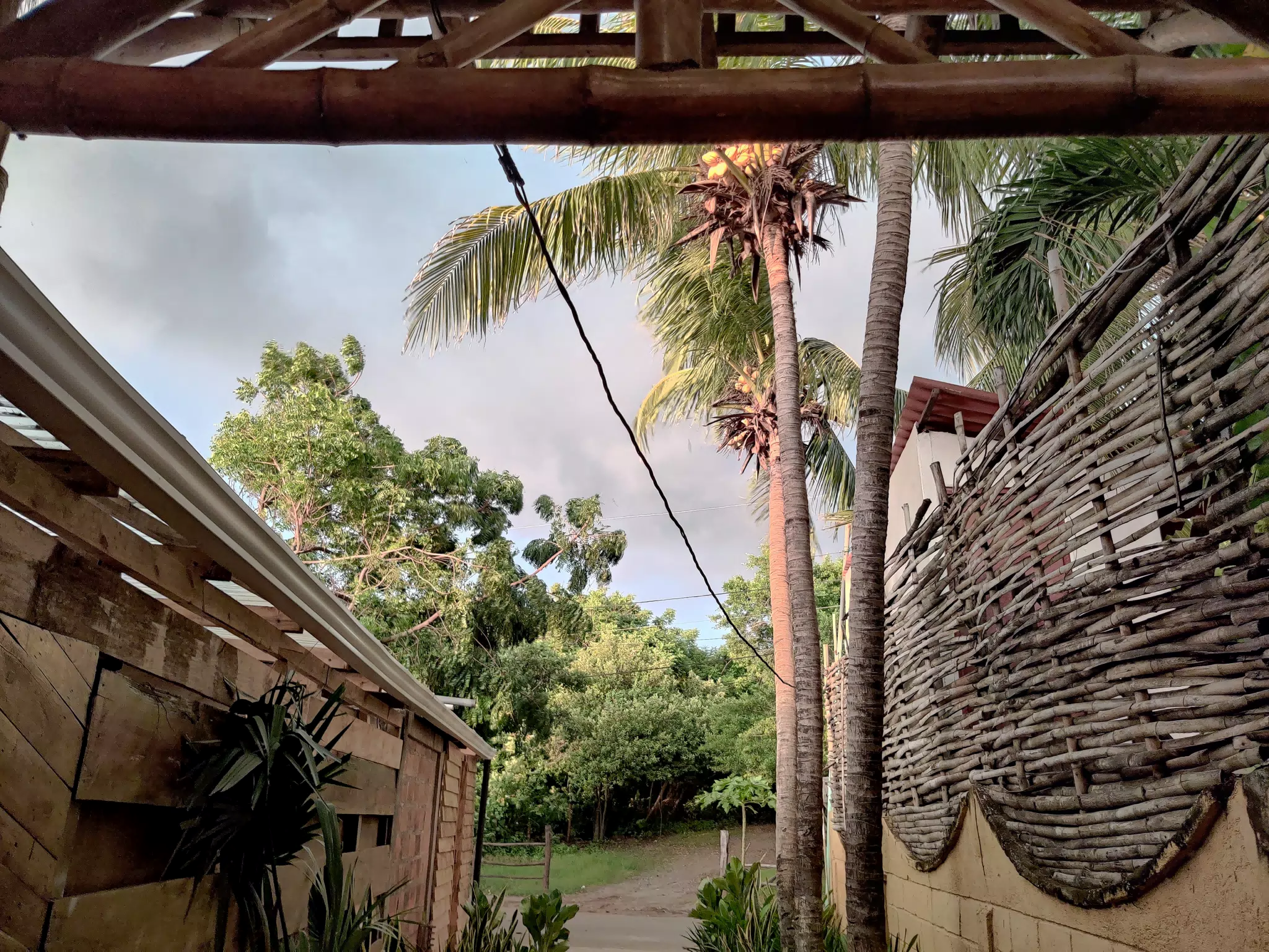 Storm Arriving at the Simple Beach Lodge