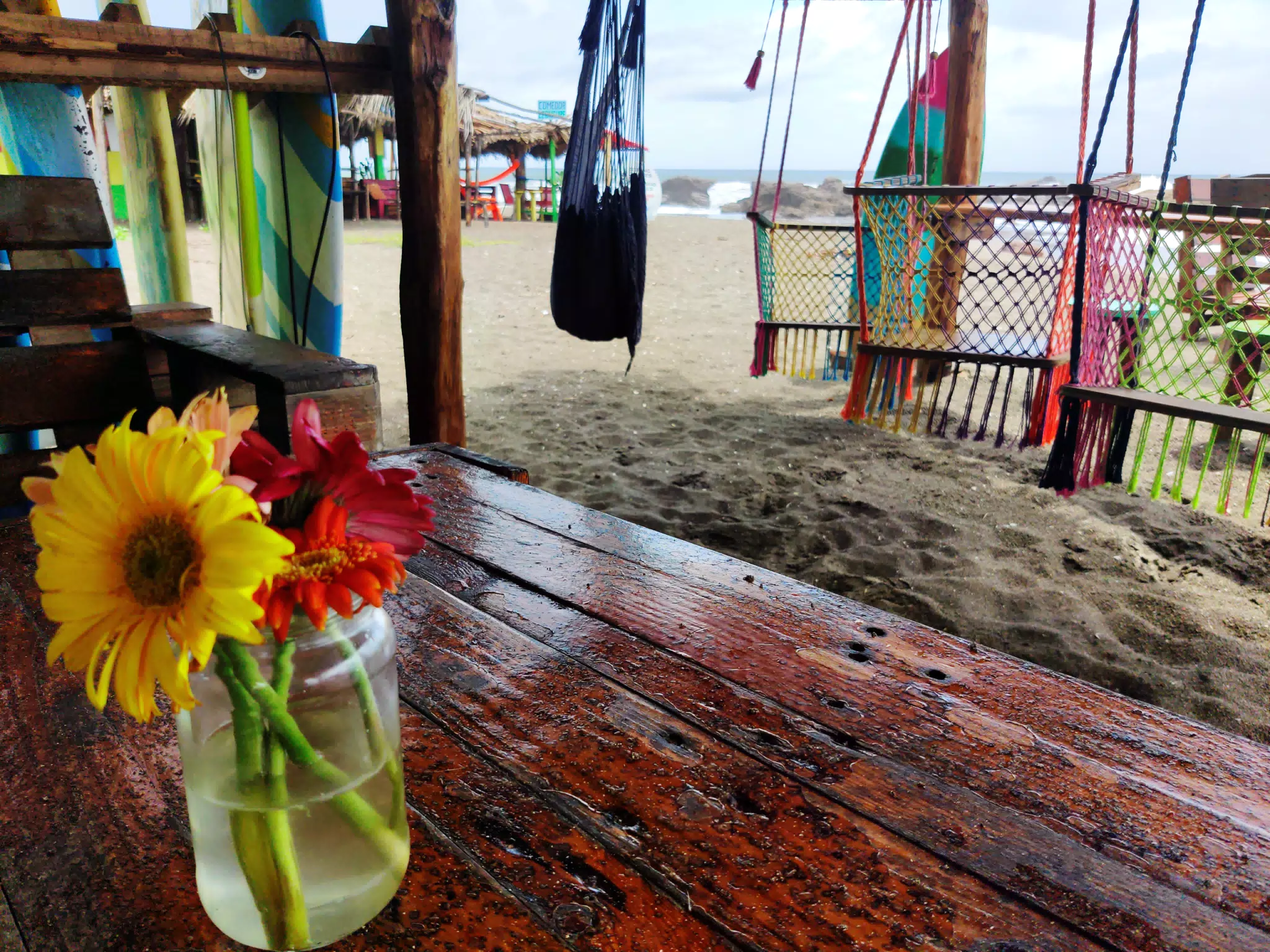 Flowers at The Simple Beach Lodge