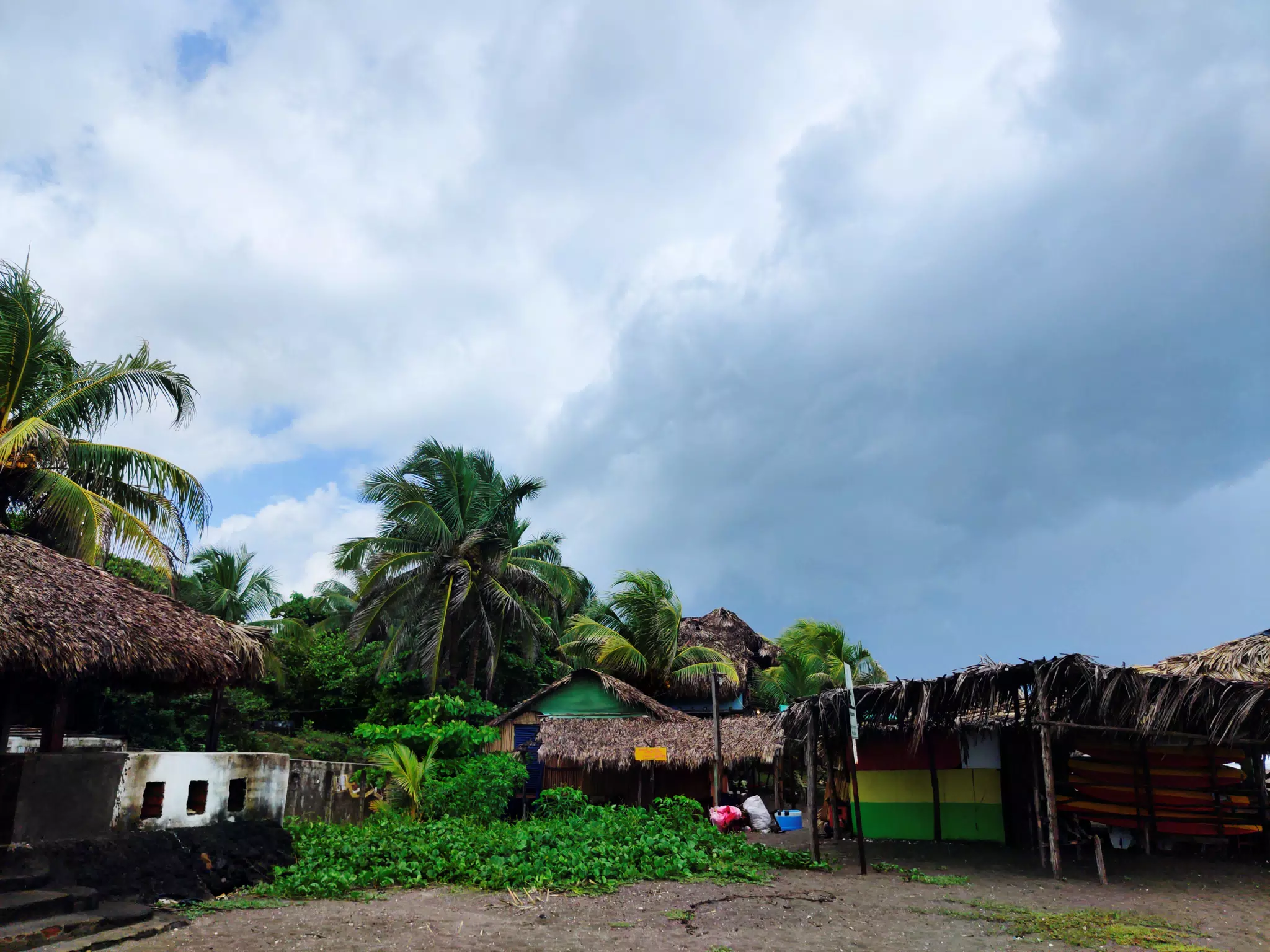 Dark Skies Over the Comedor in Las Penitas