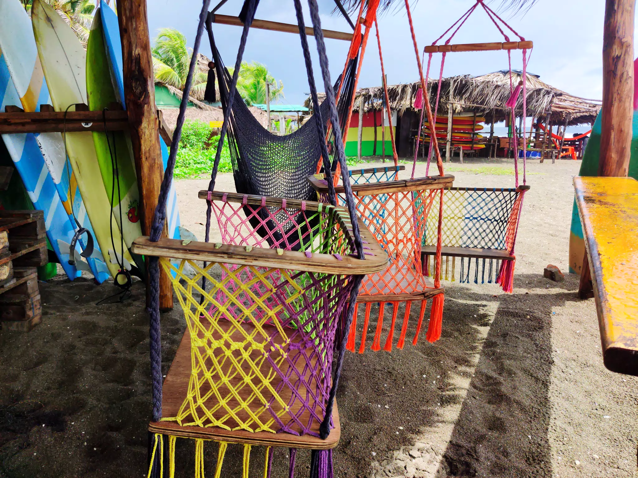 Colorful Chairs on at the Simple Beach Lodge