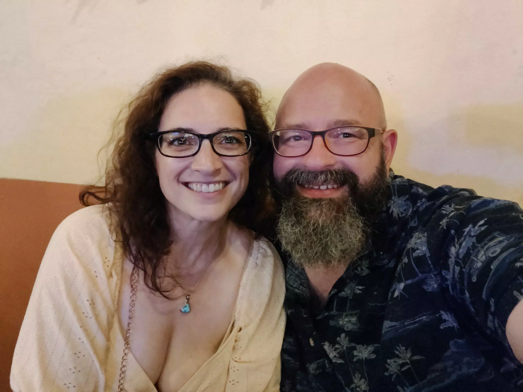 Dominica and Scott at 23Bar in Leon