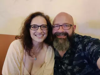 Dominica and Scott at 23Bar in Leon