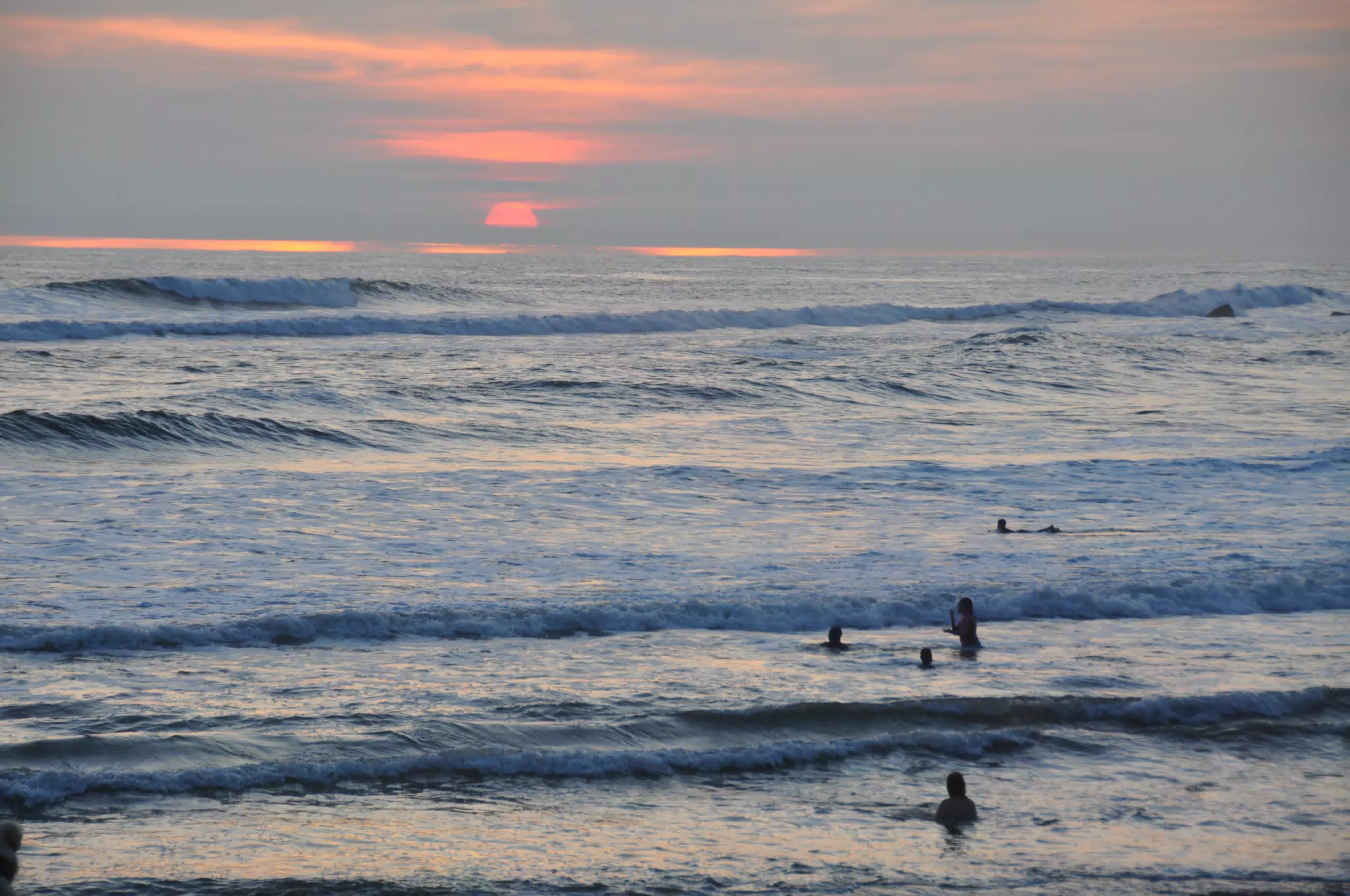 Sunset on the Pacific Ocean