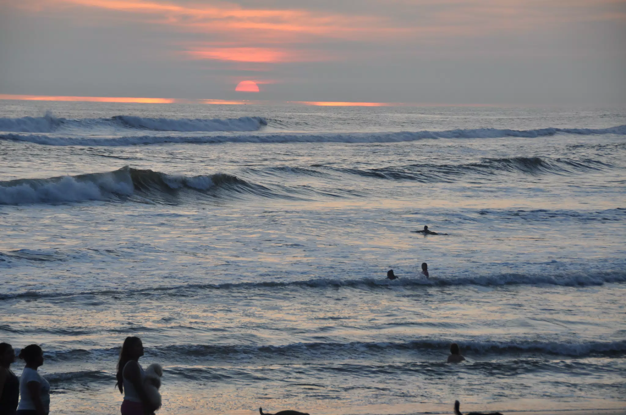 Swimmer in Pacific at Las Penitas