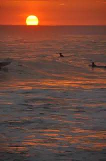 Sun Setting on the Pacific Ocean